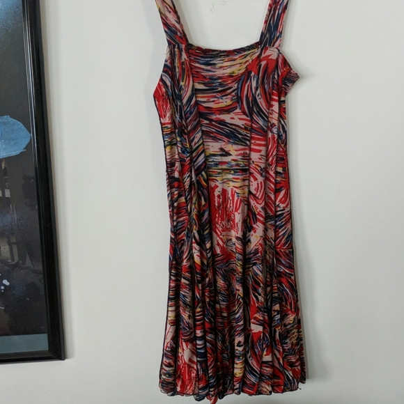 etc. Short Dress Multicolored Size L - Picture 2 of 6